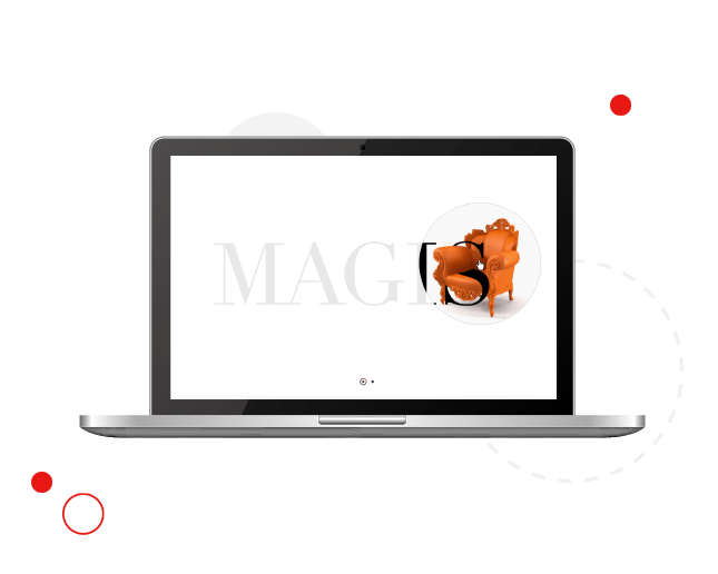 Interactive landing page in Magis website